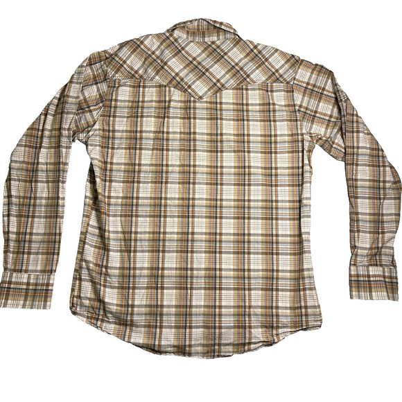 Wrangler Retro Western Pearl Snap Shirt Mens XL Rodeo Cowboy Country Southwest - Picture 2 of 10